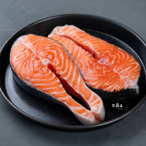  【鮭魚厚切免運8片組】鮭魚切片 低GI【陸霸王】