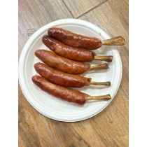  新品☆骨付德國香腸5入☆ 露營烤肉｜加熱美食｜氣炸烘烤 【陸霸王】