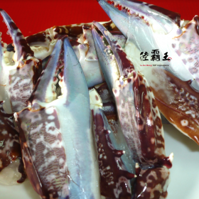 ☆3L螃蟹腳☆霸王級超大市仔腳 青蟹角 超大肉飽滿 烤肉500g+-10%/包<陸霸王>